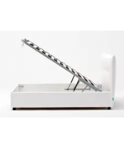 LETTO MATRIMONIALE CONTENITORE "EASY" BIANCO 160X190 CM
